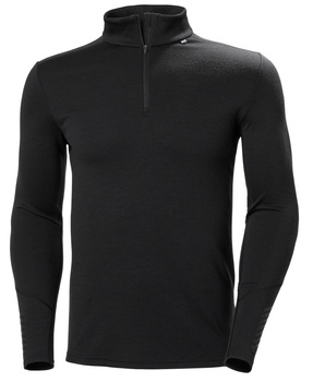 BIELIZNA MĘSKA HELLY HANSEN LIFA MERINO MIDWEIGHT 1/2 ZIP 49363 BALCK