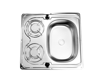 KUCHENKA GAZOWA DO JACHTU KAMPERA 2 PALNIKOWA 490X460 Z ZLEWEM