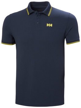 KOSZULKA MĘSKA HELLY HANSEN KOS POLO 34068 NAVY GOLD RUSH