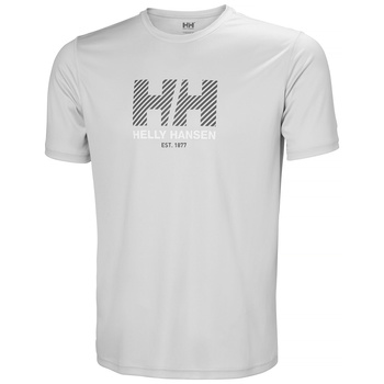 KOSZULKA MĘSKA HELLY HANSEN  TECH GRAPHIC T-SHIRT 2.0 49574 GREY FOG