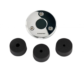 DS-LP-21A-S Przejście pokładowe płaskie, nierdzewne dla wtyczek do 21mm, średnica przewodu 4-9mm