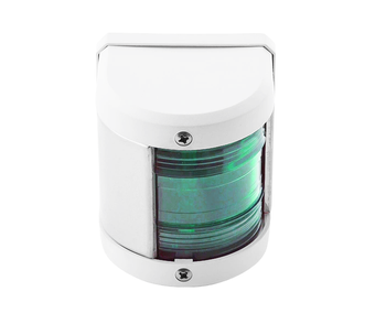 LAMPA BOCZNA LED ZIELONA 112,5 ST BIAŁA - OŚWIETLENIE NAWIGACYJNE