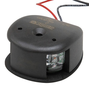 LAMPA NAWIGACYJNA S28 BURTOWA CZERWONA LED - 12V OBUDOWA CZARNA
