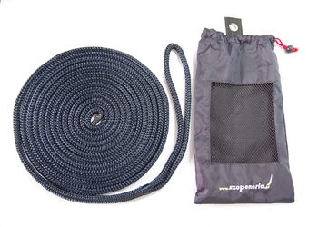 LINA CUMOWNICZA CUMA Z PĘTLĄ GRANATOWA 12 MM 4 M + TORBA