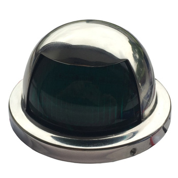 LAMPA NAWIGACYJNA BURTOWA ZIELONA LED - 12V 57MM, OBUDOWA STAL NIERDZEWNA