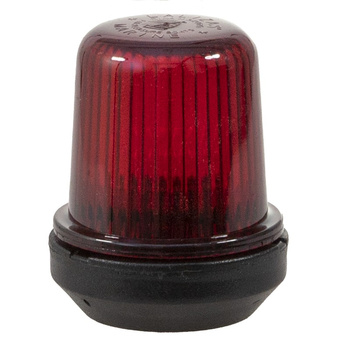 LAMPA NAWIGACYJNA CZERWONA 360 DO 12m - 12V OBUDOWA CZARNA