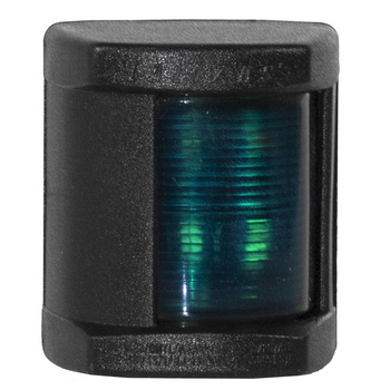 LAMPA NAWIGACYJNA BURTOWA ZIELONA DO 12m - 12V OBUDOWA CZARNA