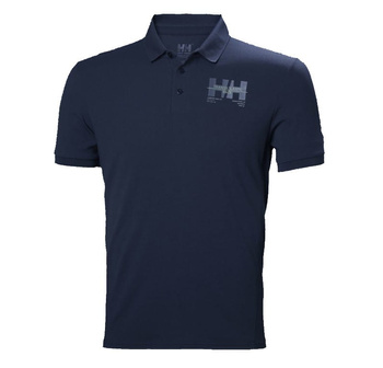 KOSZULKA MĘSKA HELLY HANSEN  UPF40+  RACING POLO 34172  NAVY