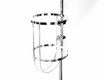 KOSZ DO OBDIJACZY 240 MM Z MOCOWANIEM NA RELING