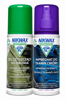 NIKWAX ŻEL I IMPREGNAT DO TKANIN I OBUWIA ZE SKÓRY 2X125ml