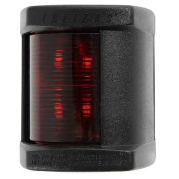LAMPA NAWIGACYJNA BURTOWA CZERWONA DO 12m - 12V OBUDOWA CZARNA