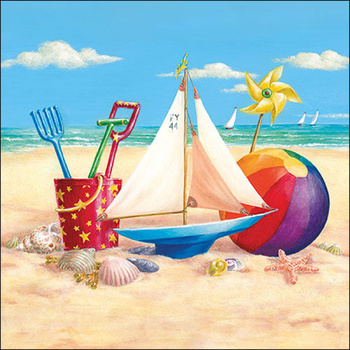SERWETKI PAPIEROWE 33X33CM BEACH TOYS