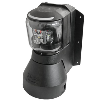 LAMPA NAWIGACYJNA ZESPOLONA S43 MASZTOWA Z OŚWIETLENIEM POKŁADU LED - 12/24V OBUDOWA CZARNA