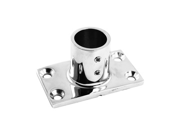 PODSTAWA SŁUPKA RELINGU NIERDZEWNA - RELING NA RURĘ  Ø 22 MM