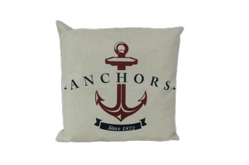 PODUSZKA MARYNISTYCZNA 45X45 KOTWICA PŁÓTNO