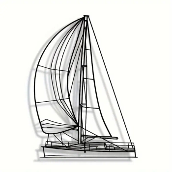 ŻAGLOWKA METALOWA 22X30CM