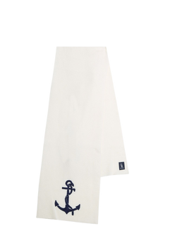 SZALIK ZIMOWY UNISEX MARINA MILITARE KOTWICA KREMOWY