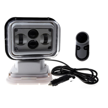 REFLEKTOR SZPERACZ LED - 12-24V - 60W - IP65 - BIAŁY - Z PILOTEM BEZPRZEWODOWYM