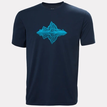 KOSZULKA MĘSKA HELLY HANSEN  SKOG GRAPHIC T-SHIRT 63082  EVERGREEN