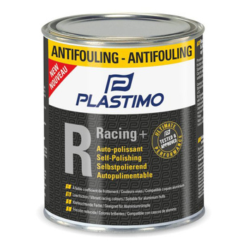 FARBA ANTYPOROSTOWA ANTIFOULING SAMOPOLERUJĄCY PLASTIMO RACING + BIAŁY 0.75L