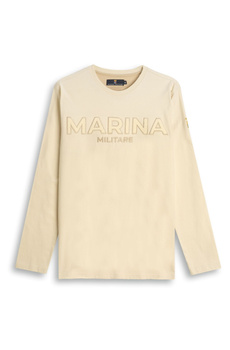 KOSZULKA MĘSKA MARINA MILITARE WEEKEND COLLECTION COTTON T-SHIRT (MYT0127) CREAM