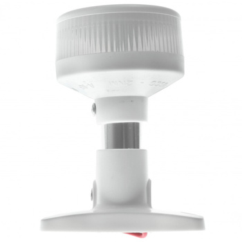 LAMPA NAWIGACYJNA NA MASZCIE 10 CM BIAŁA 360 KOTWICZNE LED - 12V OBUDOWA BIAŁA
