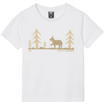 KOSZULKA DZIECIĘCA HELLY HANSEN  TECH GRAPHIC T-SHIRT 41119 WHITE