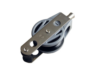 BLOK POJEDYNCZY 40 MM Z KRĘTLIKIEM I ZACZEPEM LINA 12 MM