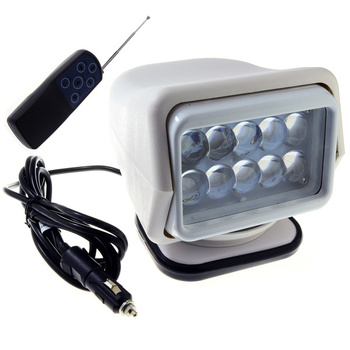 REFLEKTOR SZPERACZ LED - 12-24V - 50W - IP65 - BIAŁY - Z PILOTEM BEZPRZEWODOWYM