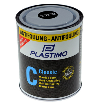 FARBA ANTYPOROSTOWA ANTIFOULING TWARDY PLASTIMO CLASSIC CZARNY 0.75L