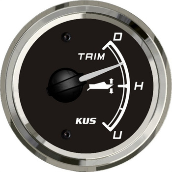 ZEGAR TRYMU 0-190, D52MM, CZARNY, BEZEL SS, PIONOWY