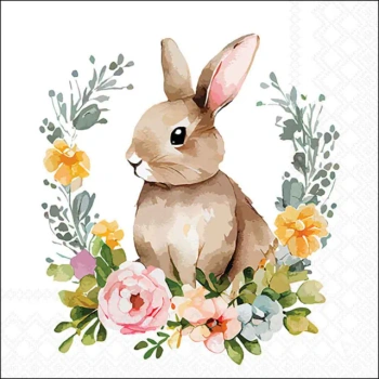 SERWETKI PAPIEROWE 33X33CM CUTE EASTER RABBIT ZAJĄCZEK