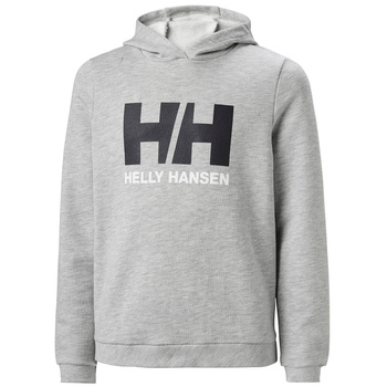 BLUZA DZIECIĘCA HELLY HANSEN LOGO HOODIE 41707 SZARA