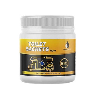 SASZETKI DO TOALET CHEMICZNYCH I TURYSTYCZNYCH TOILET SACHETS 15 SZT - AGACHEM