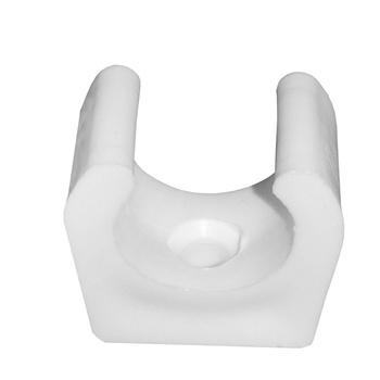 UCHWYT RURY 15MM WHITE