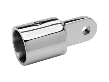 KOŃCÓWKA RURY BIMINI 19 MM ZE STALI NIERDZEWNEJ A4 - ZAKOŃCZENIE RURY / MOCOWANIE DO DASZKU BIMINI I ZADASZEŃ POKŁADOWYCH