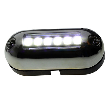 LAMPKA LED PODWODNA, 12V, 9W, 125LM, IP68, KĄT ŚWIECENIA 30°, 90X39MM, KOLOR BIAŁY