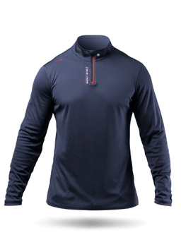 KOSZULKA MĘSKA  ZHIK  UPF 50+ UVACTIVE  1/4 ZIP ATP-0080-M  NAVY