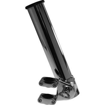 UCHWYT WĘDKI NA RELING 20-25-30MM, 290X40, MOSIĄDZ CHROMOWANY