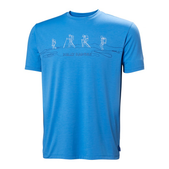 KOSZULKA MĘSKA HELLY HANSEN SKOG GRAPHIC T-SHIRT 63082 ULTRA BLUE