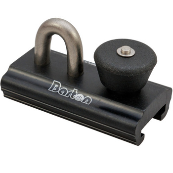 WÓZEK T 20MM MAINSHEET SLIDE ZE STOPEREM CZARNY