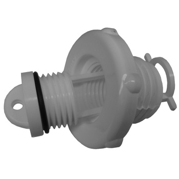 KOREK ODPŁYWOWY ROUND SAFETY D46MM BIAŁY