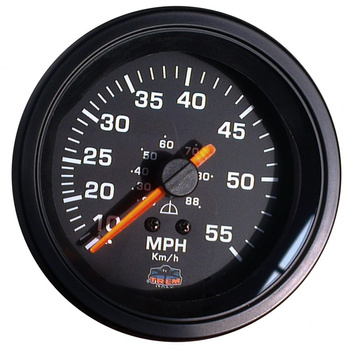 * ZEGAR PRĘDKOŚCIOMIERZ 10-55MPH CZARNY