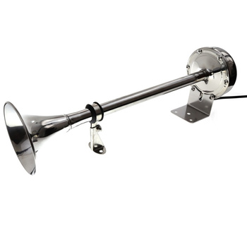 SYGNAŁ DŹWIĘKOWY 12V, TRUMPET POJEDYNCZY L410MM, STAL NIERDZEWNA