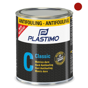 FARBA ANTYPOROSTOWA ANTIFOULING TWARDY PLASTIMO CLASSIC CZERWONY 0.75L