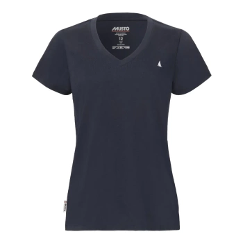 KOSZULKA DAMSKA MUSTO W ORIGINAL V NECK SS TEE 85099 NAVY
