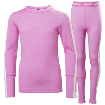 BIELIZNA JUNIOR HELLY HANSEN  LIFA MERINO MIDWEIGHT 49403 META PINK