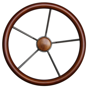 KIEROWNICA TEAK/ SS 40CM