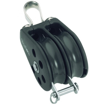 BLOCZEK PODWÓJNY Z ZACZEPEM - ROZMIAR 1 - LINA 8MM