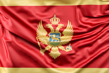 BANDERA 19X35 CZARNOGÓRA